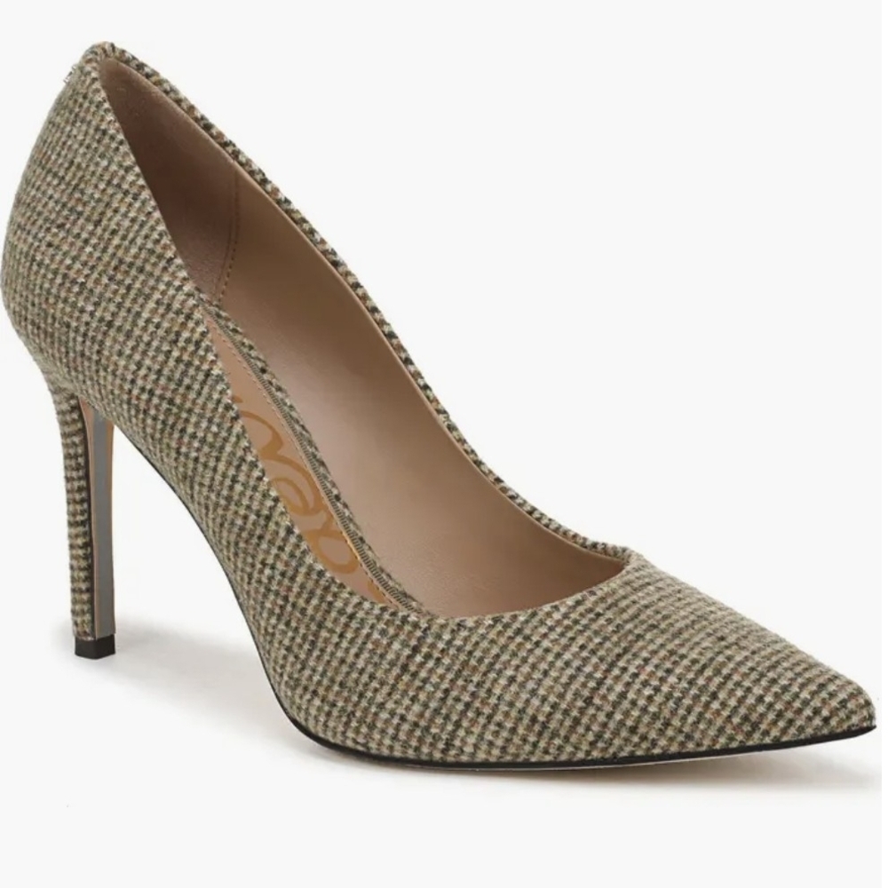 Sam Edelman Hazel Pointed Toe Pump - Olive Branch (Brand new in box)